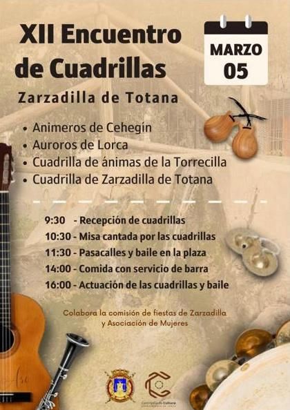El domingo 5 de marzo tendrá lugar el XII Encuentro de Cuadrillas de Zarzadilla de Totana - 2, Foto 2