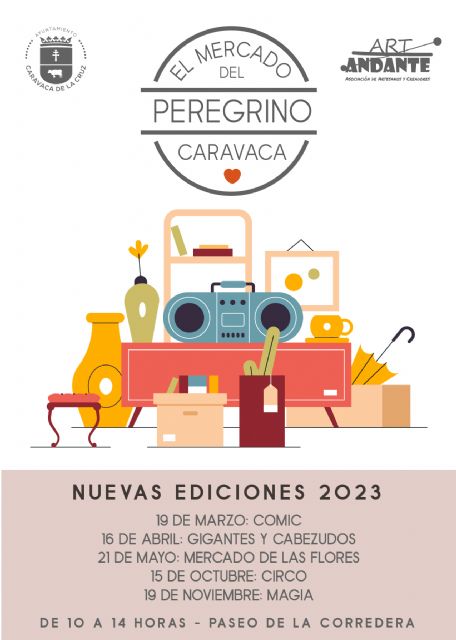 El Ayuntamiento de Caravaca inicia una nueva temporada del Mercado del Peregrino con originales temáticas de marzo a noviembre - 1, Foto 1