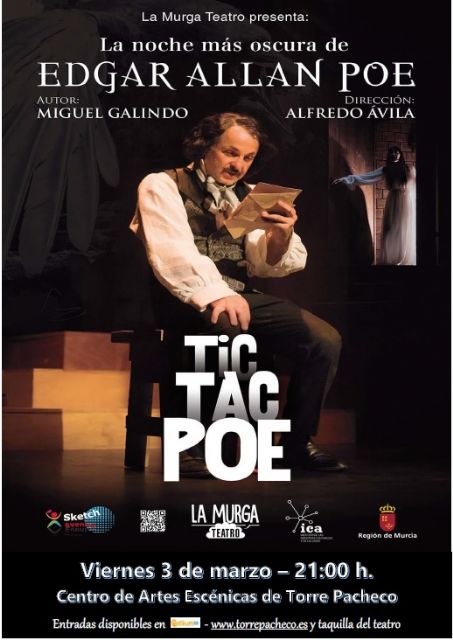 “Tic tac Poe… La noche más oscura de Edgar Allan Poe”, en Torre Pacheco - 1, Foto 1