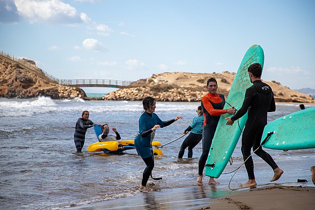 Las olas de la Bahía de Mazarrón abren la Copa de España de Parasurfing 2024 - 1, Foto 1