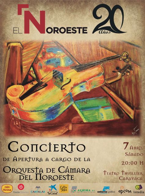 La Orquesta de Cámara del Noroeste ofrece un concierto el sábado 7 de abril en el teatro Thuillier de Caravaca - 1, Foto 1