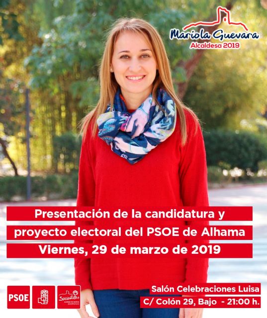 El PSOE de Alhama presenta su lista electoral completa mañana viernes 29 de marzo, Foto 1