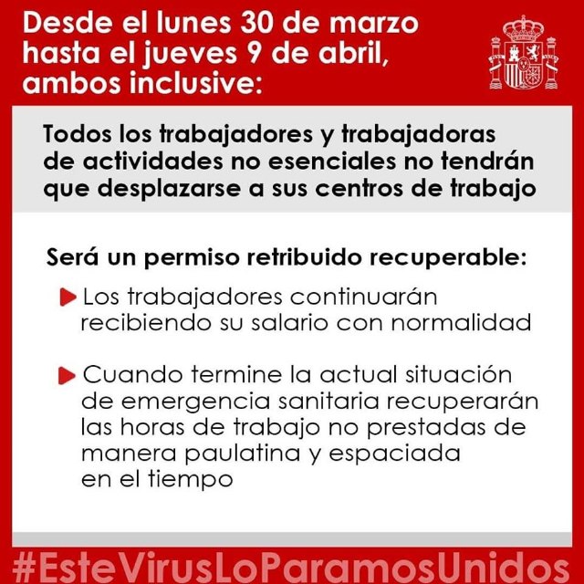 El presidente del Gobierno auncia la suspensión de las actividades no esenciales, Foto 2