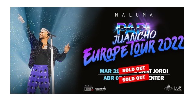 Maluma llega a Valencia tras agotar Barcelona y Madrid - 1, Foto 1