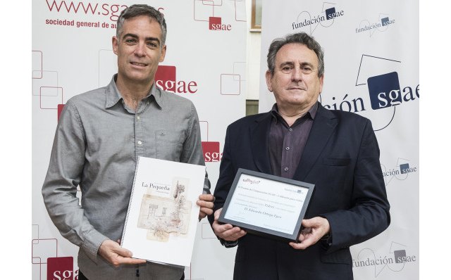 El compositor Eduardo Ortega junto al presidente de la Fundación SGAE, Juan José Solana (Copyright: Luis Camacho / SGAE), Foto 1