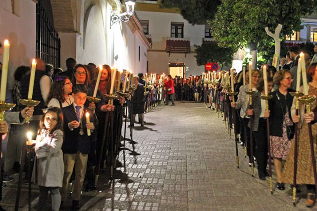 Desde un sencillo palio del siglo XVIII de los denominados de cajón partió la Dolorosa Ilipense para sus cultos de Septenario - 5, Foto 5