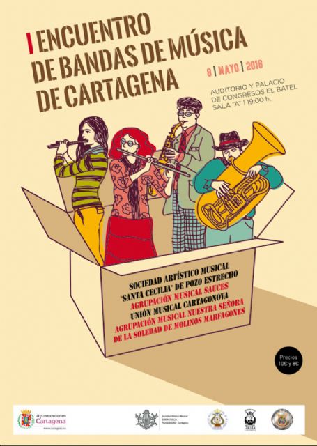Las bandas de música de Cartagena tocarán al mismo compás en el Batel - 2, Foto 2