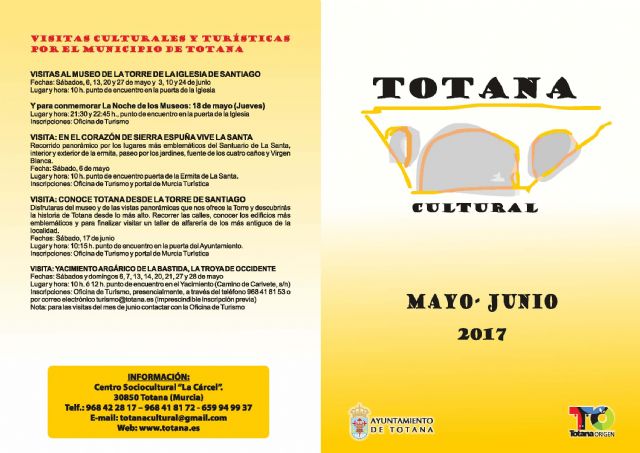 El programa Totana Cultural para los meses de mayo y junio ofrece más de una veintena de actividades variadas para todos los públicos, Foto 4