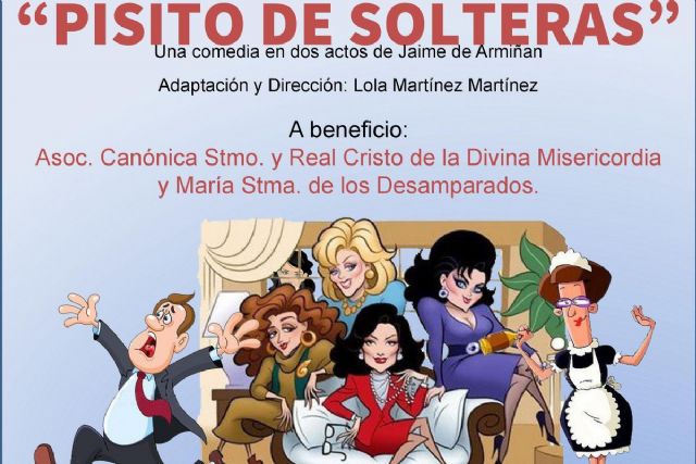 El Grupo de Teatro TANIT trae al Luzzy la comedia Pisito de solteras - 1, Foto 1