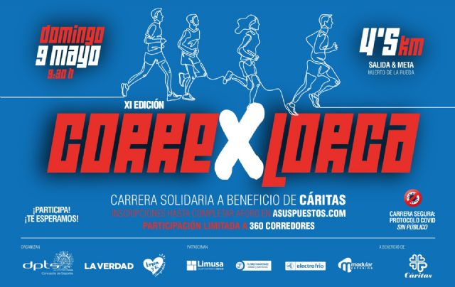 El domingo 9 de mayo se celebrará el Corre X Lorca, en conmemoración de los terremotos de 2011, cumpliendo con un estricto protocolo de seguridad - 2, Foto 2