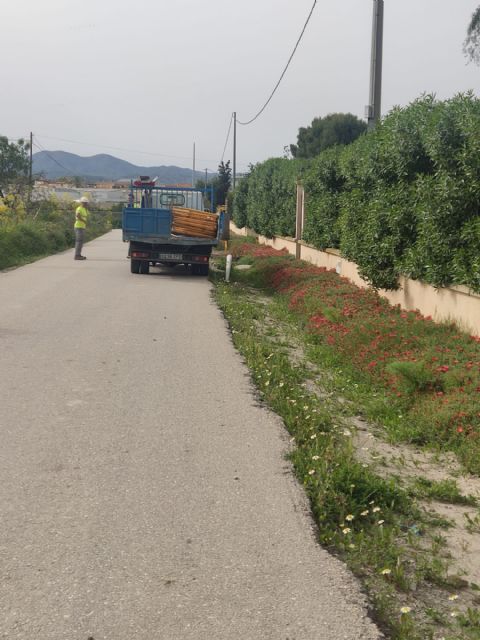 La alcaldesa visita la primera fase de la instalación del nuevo alumbrado público en el camino Motores de Payá de la pedanía de El Esparragal - 5, Foto 5