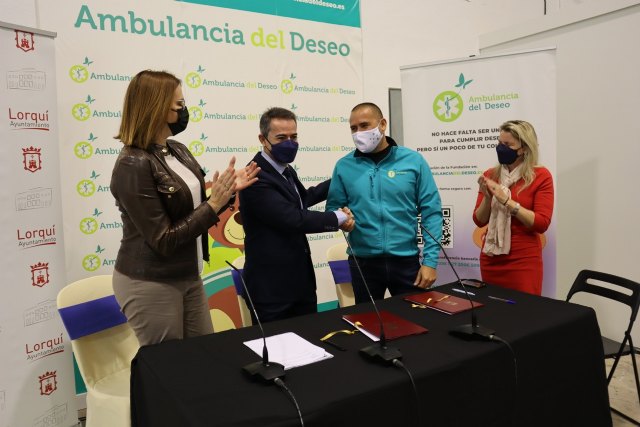 El Ayuntamiento de Lorquí firma un convenio de colaboración con la Fundación Ambulancia del Deseo - 2, Foto 2