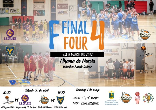 Alhama acoge la Final Four de baloncesto para conocer el campeón regional Cadete Masculino - 1, Foto 1