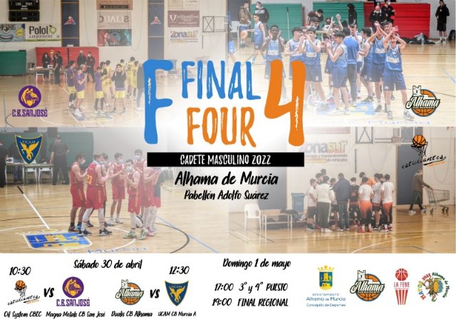 Alhama acoge la Final Four de baloncesto para conocer el campen regional Cadete Masculino, Foto 1
