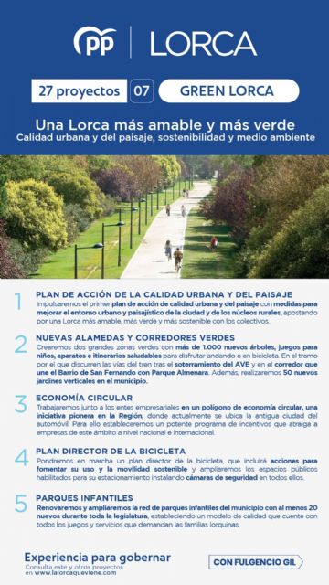 Lorca Río, 40 km de Nuevas Alamedas y jardines verticales, principales apuestas del Plan de Calidad Urbana y del Paisaje para los próximos años - 1, Foto 1