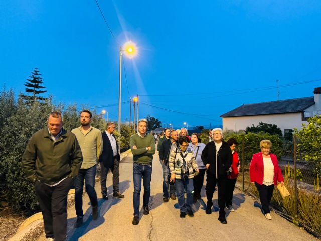 Lorca continúa la puesta en valor de sus pedanías con un nuevo alumbrado en La Pulgara y un mural que homenajea sus tradiciones - 5, Foto 5