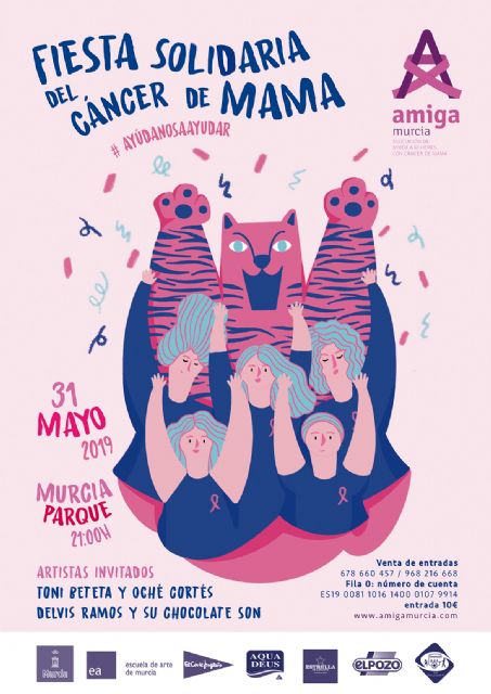 La XIV Fiesta Solidaria del Cáncer de Mama de la Asociación Amiga se celebra el próximo viernes - 2, Foto 2