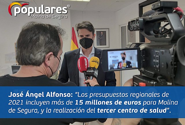 José Ángel Alfonso: Los presupuestos regionales de 2021 incluyen más de 15 millones de euros para Molina de Segura, y la realización del tercer centro de salud - 1, Foto 1
