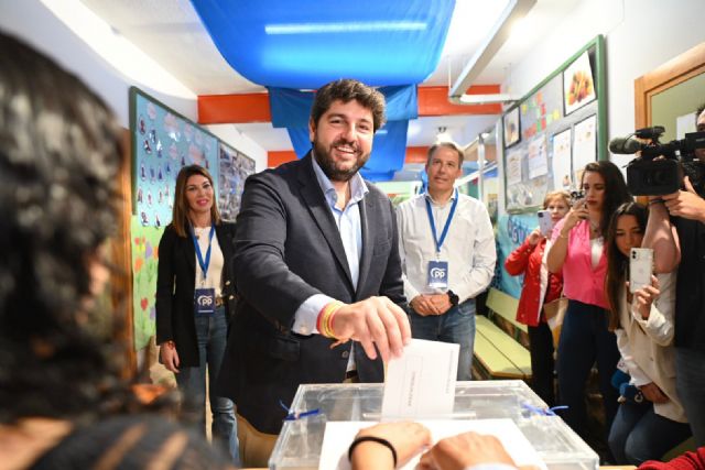 López Miras anima a la ciudadanía a votar - 1, Foto 1