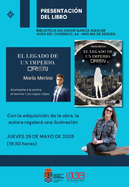 María Merino presenta su libro El legado de un imperio. Orión el jueves 29 de mayo - 1, Foto 1