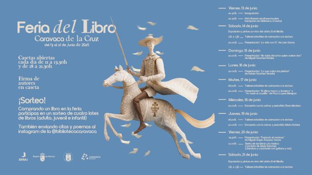 Caravaca consolida su Feria del Libro como un referente regional con la presencia de destacados autores y actividades para todos los públicos - 1, Foto 1