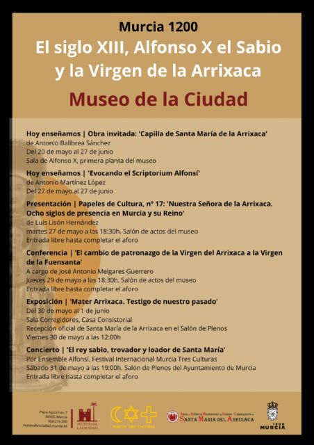 La virgen de la Arrixaca regresa al corazón de Murcia con una programación cultural en torno al siglo XIII y Alfonso X - 1, Foto 1