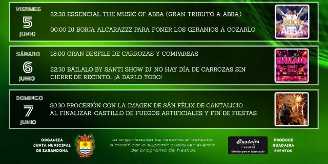 Zarandona se prepara para diez días de fiestas con música, tradición y actividades para todas las edades - 3, Foto 3