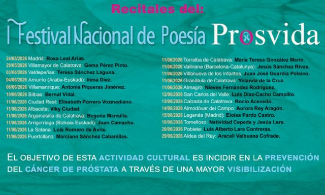 PROSVIDA abraza Amurrio para romper el silencio sobre el cáncer de próstata con su festival de poesía - 2, Foto 2