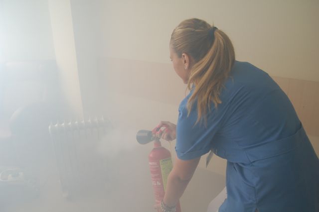 Simulacro de incendio en el hospital de molina - 1, Foto 1