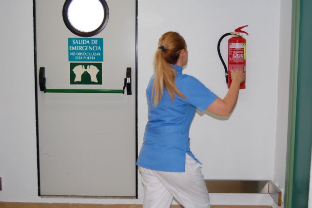 Simulacro de incendio en el hospital de molina - 2, Foto 2