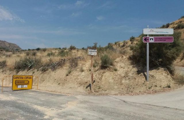 Entran en su última fase de ejecución las obras de mejora de la carretera RM-C8 que comunica Totana y el yacimiento arqueológico de La Bastida, Foto 3