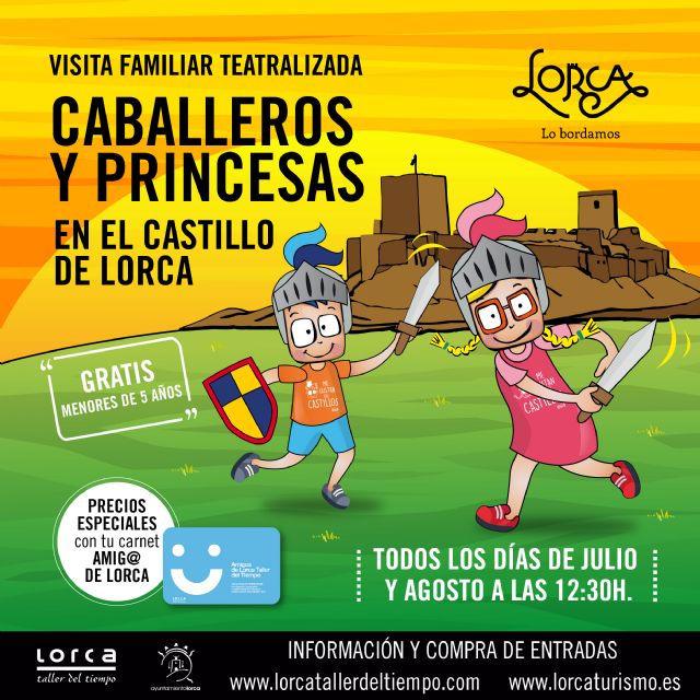 Comienzan las visitas familiares de Caballeros y Princesas en el Castillo de Lorca - 1, Foto 1