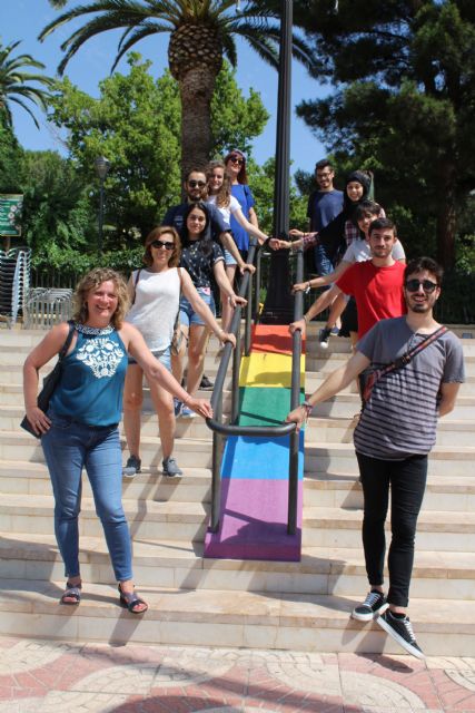 Colocada la bandera del orgullo LGTBI en el balcón del Ayuntamiento y en marcha la ruta 'Jumilla es diversa' - 3, Foto 3