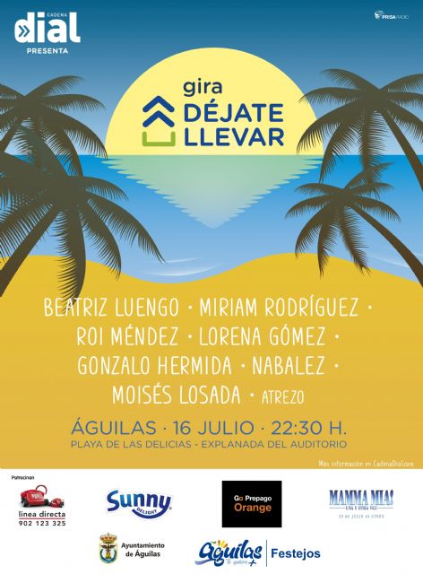 La gira Déjate Llevar llegará a Águilas el próximo 16 de julio - 1, Foto 1