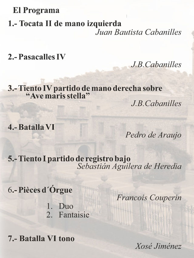 El Santuario de Santa Eulalia acogerá mañana un concierto de órgano a cargo de Alfonso Guillamón de los Reyes, Foto 4