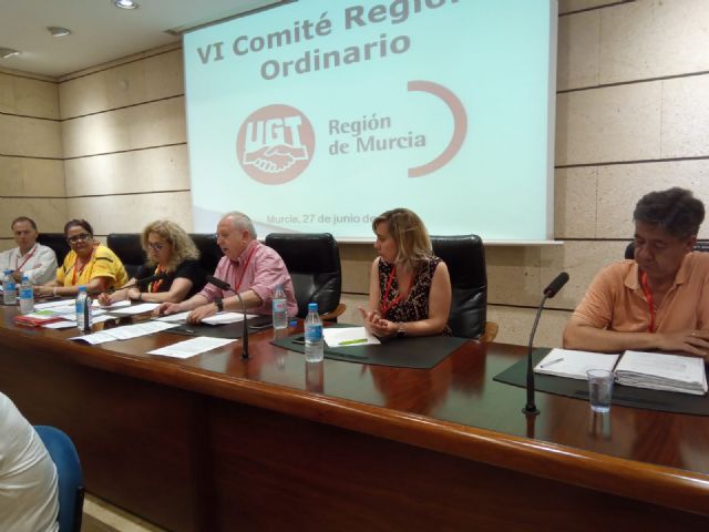 El VI comité regional de UGT aprueba resoluciones de urgencia en defensa de las pensiones, por el desbloqueo del convenio de hostelería y para que se retome ya la agenda social tras las elecciones - 1, Foto 1