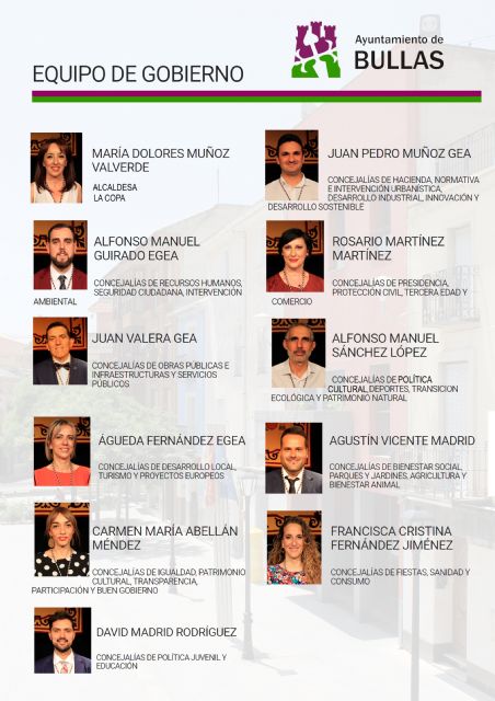 Composición del nuevo Equipo de Gobierno en el Ayuntamiento de Bullas - 1, Foto 1