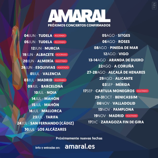 AMARAL anuncia concierto fin de gira Salto al Color en Zaragoza - 3, Foto 3