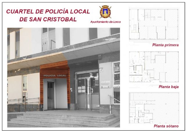 El Ayuntamiento de Lorca aprueba el inicio del procedimiento de adjudicación del contrato de la Fase II y definitiva para la creación del cuartel de Policía Local en San Cristóbal - 1, Foto 1