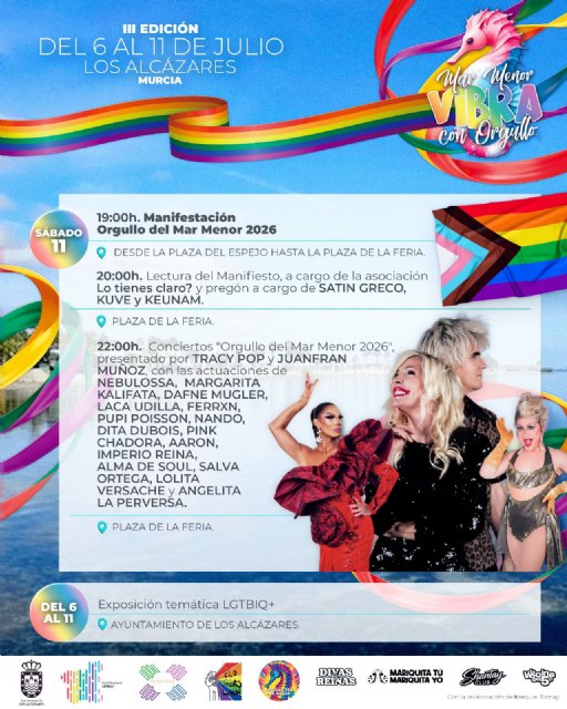 Los Alcázares celebra del 6 al 11 de julio la III edición del Orgullo del Mar Menor con galas, conciertos, cine, coloquios y una gran manifestación - 4, Foto 4