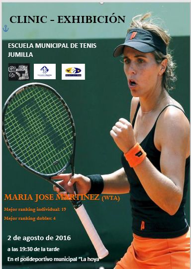 La tenista María José Martínez realizará una exhibición en Jumilla el próximo martes - 1, Foto 1
