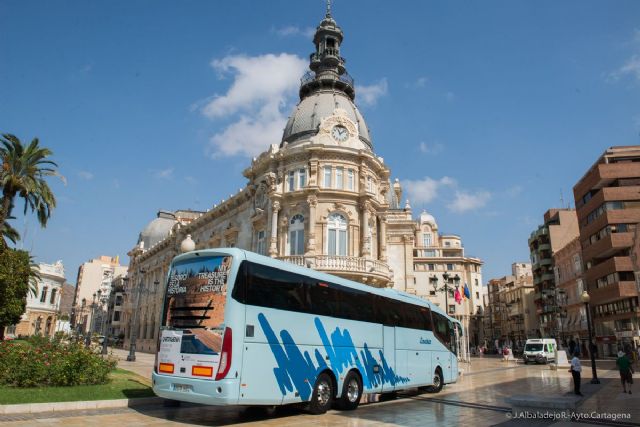 El Teatro Romano y el Foro llegarán a Francia gracias a los autobuses promocionales de Cartagena Puerto de Culturas - 2, Foto 2