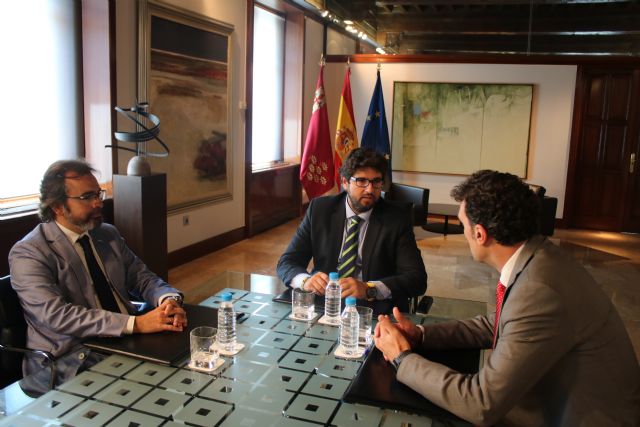 López Miras se reúne con el coordinador general de las obras del Corredor Mediterráneo del Ministerio de Fomento - 2, Foto 2
