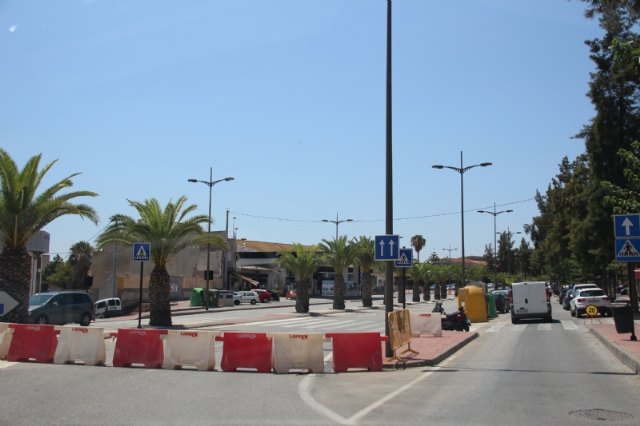 La avenida Gins Campos, cortada parcialmente por las obras en la avenida Cartagena, Foto 1