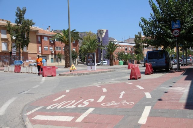 La avenida Ginés Campos, cortada parcialmente por las obras en la avenida Cartagena - 2, Foto 2
