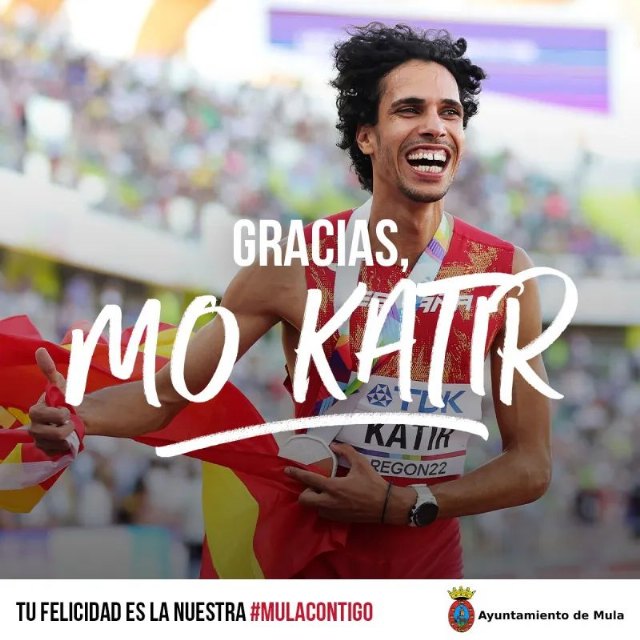 Mula solicitará la Medalla de Oro de la Región de Murcia para el atleta muleño Mo Katir - 1, Foto 1