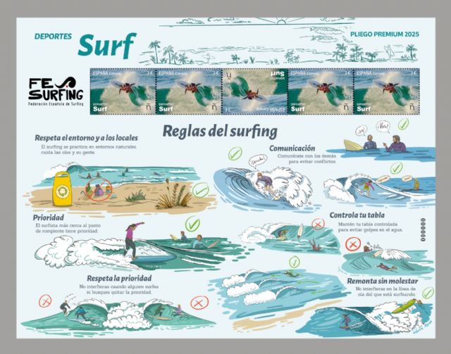 Correos emite un sello dedicado al Surf - 1, Foto 1