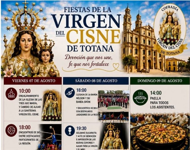 La Cofradía de la Virgen del Cisne de Totana celebrará sus tradicionales fiestas del 7 al 9 de agosto, Foto 2