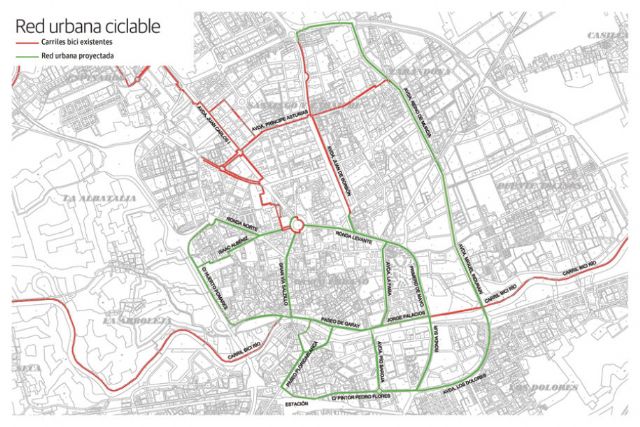 El PSOE exige al PP que cumpla la promesa de dotar a Murcia con veinte nuevos kilómetros de carril bici - 1, Foto 1