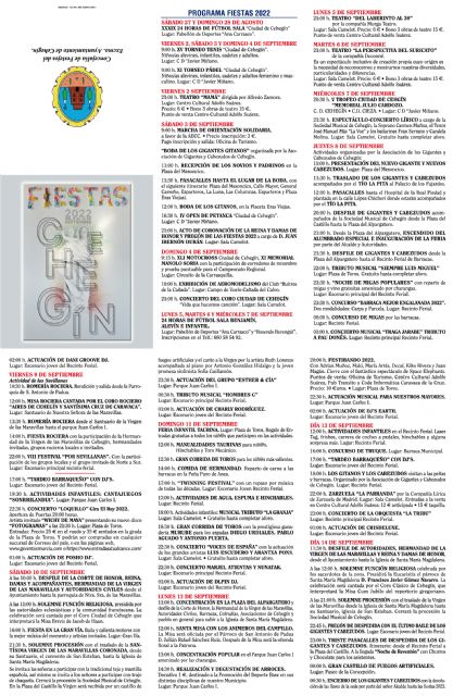 Presentada la programación de las Fiestas Patronales 2022 - 3, Foto 3